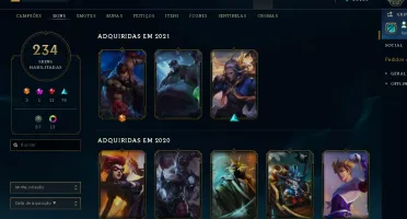 CONTA DIAMANTE 3 230 SKINS 38K ESSENCIA QUASE FULL CHAMP