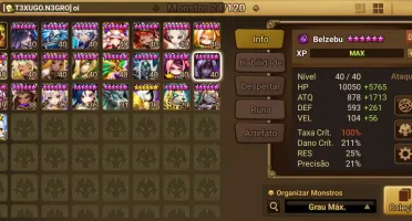 Acc Sw Gisele + Belzebu 2Ld + Mobs Rta