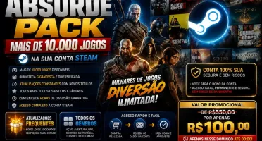 Absurde Pack Steam — +10.000 Jogos