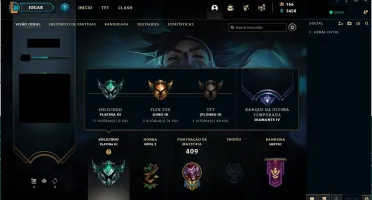 Conta League of Legends Plat 3 + Valorant D1 segue fotos