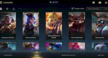 CONTA WILD RIFT ESMERALDA III POOL MAIN ADC + SKINS