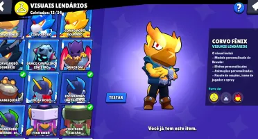 Conta Brawl Stars Completa  72K+ Troféus 300+ Skins 2019 Ano