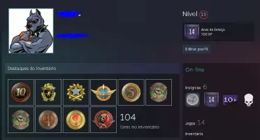 Conta de CSGO 14 anos steam 10 medalhas main