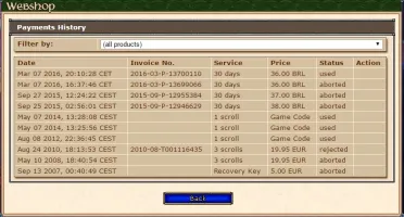 TIBIA - EK 130 - NO PVP - SWORD 93 - SEM RK - MENERA