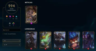 [PROMO] CONTA LOL 🌟 PRATA 1 🌟 200+ SKINS 🌟 TODOS CAMPEOES