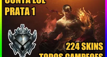[PROMO] CONTA LOL 🌟 PRATA 1 🌟 200+ SKINS 🌟 TODOS CAMPEOES