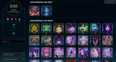 Conta LOL - Platina 1 na season passada