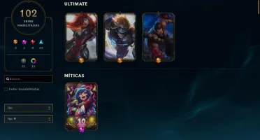 Conta LOL - Platina 1 na season passada