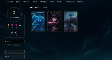 conta lol level 30 unranked