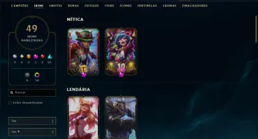 Esmeralda 4 com 90 Champs e 49 Skins