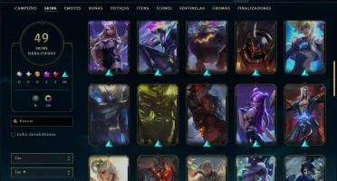 Esmeralda 4 com 90 Champs e 49 Skins