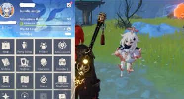 Genshin Impact AR 53 Ganyu - Diluc - Zhongli - Qiqi e mais