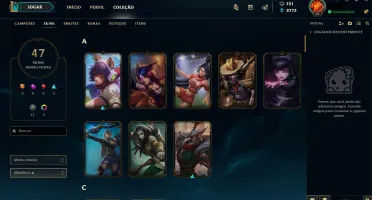 Vendo conta LOL lvl. 30 com 100 campeões e 47 skins