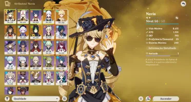 Conta Genshin Impact | Navia + Ayaka + Dehya