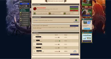 Tibia Druid 188 + Paladin 192 + Ek 176 Ferobra Sem Registro