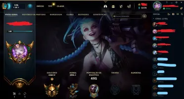 188 Skin todos os Champions , 700 Aberto a negociações.