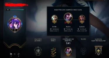Conta League Of Legends (Vencedora Clash Copa Mundial)