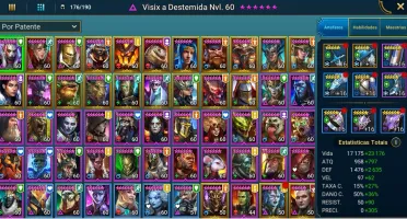 VENDO CONTA RAID SHADOW LEGENDS END GAME LVL 83