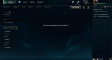 Conta completa, todos os chars e mais de 250 skins.