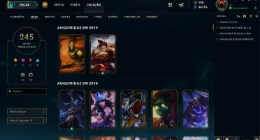 Conta completa, todos os chars e mais de 250 skins.