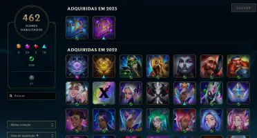 Conta de LOL de colecionador - Mais de 1.000 Skins