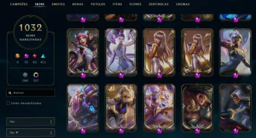 Conta de LOL de colecionador - Mais de 1.000 Skins