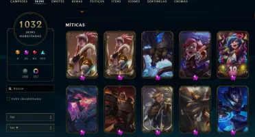 Conta de LOL de colecionador - Mais de 1.000 Skins