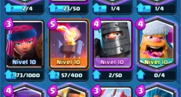 Conta Clash nível 10 mestre 1 todas cartas menos lava- hound