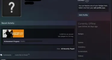 Conta Steam CS2 / CSGO 1000 Horas Jogadas primeiro email