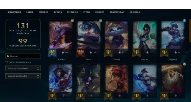 Conta De Lol (Platina 1) Terminou Diamante, Main Sup