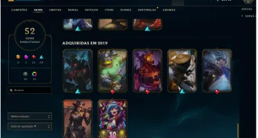 Conta De Lol (Platina 1) Terminou Diamante, Main Sup