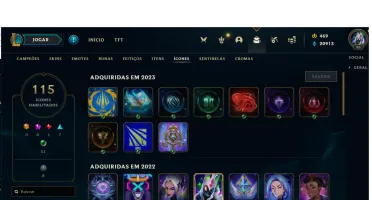 Conta De Lol (Platina 1) Terminou Diamante, Main Sup