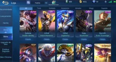 Conta Top Mobile Legends