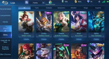 Conta Top Mobile Legends