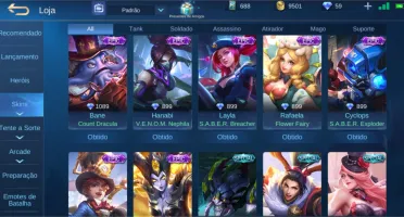 Conta Top Mobile Legends