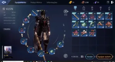 Arbalista LVL 64 65k 2 Pet épico + sub classe