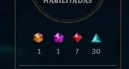 PLATINA 4 (Quase todos os champs), 83 skins, 30 skinsspolio