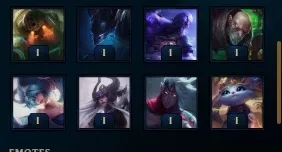 PLATINA 4 (Quase todos os champs), 83 skins, 30 skinsspolio