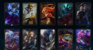 conta prata 1, 101 champs, 28 skins, etc