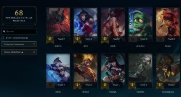 Conta League of Legends Main Top Platina Com 65% De Win