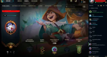 Conta de lol lv 76