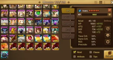 Conta End Game c3 Summoners War