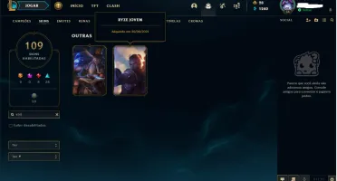 Conta de LoL com todas as skins mais raras do jogo.