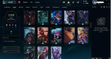 Conta de LoL com todas as skins mais raras do jogo.