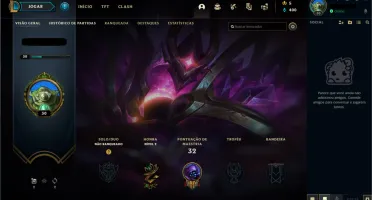 CONTA UNRANKED DE LEAGUE OF LEGENDS