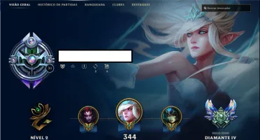 Conta lol Diamante IV