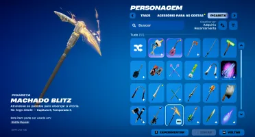 Conta de fortnite, +32 skins,+50 picaretas