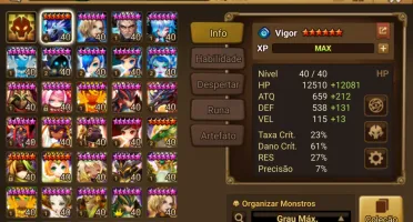 Conta +45 nat 5* muitas transmog e LDs 4*