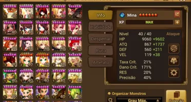 Conta +45 nat 5* muitas transmog e LDs 4*