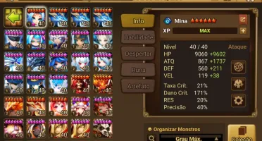 Conta +45 nat 5* muitas transmog e LDs 4*